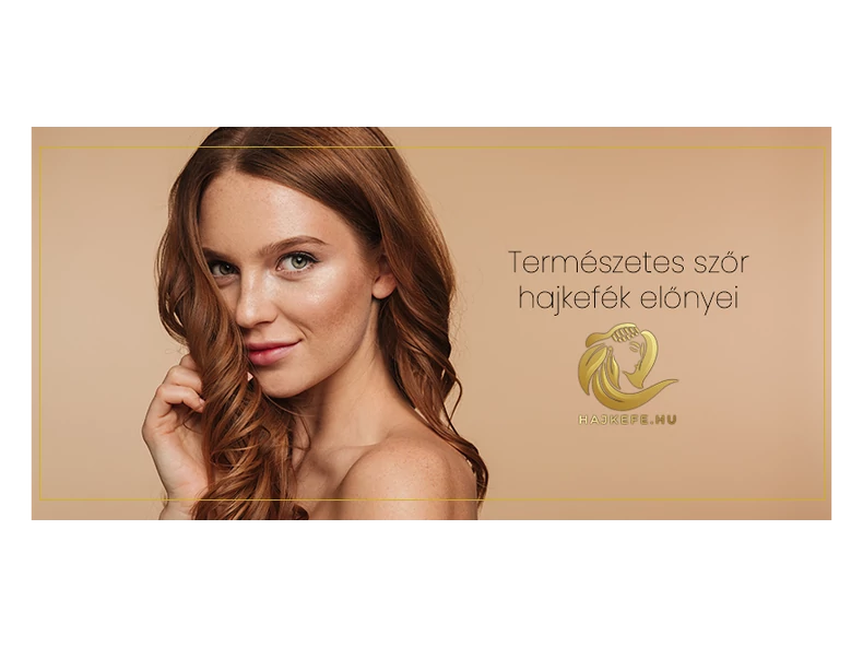 Természetes szőr hajkefe